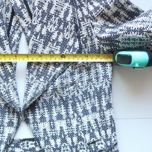 Derek Lam 10 Crosby Tweed Cropped Open-Front Long Sleeve Cutout Jacket Blazer 0 - Picture 11 of 13